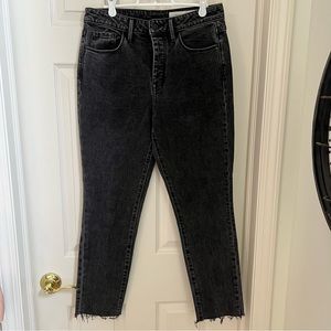 Treasure & Bond x Something Navy black straight leg jeans size 28